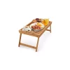 Zulay Kitchen Bamboo Breakfast in Bed Tray Table with Folding Legs and Handles -Lux Décor Collection shop Belk 1056