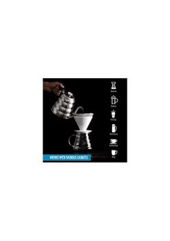 Zulay Kitchen Reusable Pour Over Coffee Filter - Flexible Stainless Steel Mesh -Lux Décor Collection shop Belk 1064