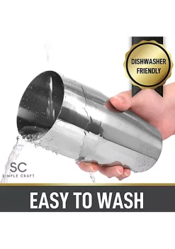 Zulay Kitchen Cocktail Shaker with Built-in Strainer For Bartending & Homebars -Lux Décor Collection shop Belk 1123