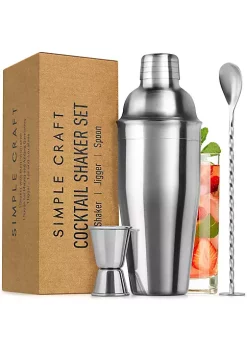 Zulay Kitchen Cocktail Shaker with Built-in Strainer For Bartending & Homebars -Lux Décor Collection shop Belk 1125