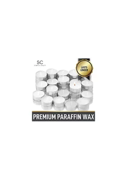 Zulay Kitchen Simple Craft Tea Lights Candles - Unscented Pack -Lux Décor Collection shop Belk 1133