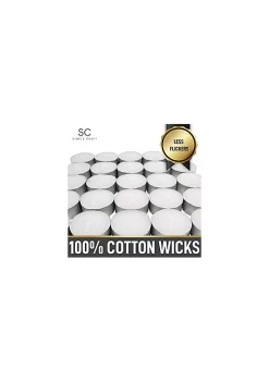 Zulay Kitchen Simple Craft Tea Lights Candles - Unscented Pack -Lux Décor Collection shop Belk 1134