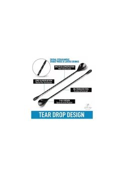 Zulay Kitchen Stainless Steel Cocktail Spoon -Lux Décor Collection shop Belk 1154