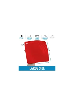 Zulay Kitchen Silicone Trivet Mat Set - 4 Pack (7”x7”) -Lux Décor Collection shop Belk 117