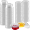 Zulay Kitchen Clear Jello Shot Cups with Lids -Lux Décor Collection shop Belk 1226