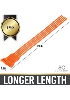 Zulay Kitchen Simple Craft 20-Inch Plumbing Snake Drain Clog Remover - 5 Pack -Lux Décor Collection shop Belk 1236