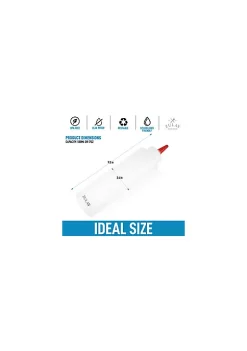 Zulay Kitchen Plastic Condiment Squeeze Bottle with Caps 17 oz -Lux Décor Collection shop Belk 1245