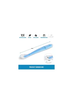 Zulay Kitchen Silicone Baby Spoon (6 Pack) - BPA Free Gum-Friendly First Stage Baby Feeding Spoon -Lux Décor Collection shop Belk 1285