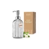 Zulay Kitchen Zulay Home 18 oz Glass Hand Soap Dispenser for Bathroom - Easy Press-Pump Bathroom Soap Dispenser with Birchwood Tag - Clear Glass Soap Dispenser -Lux Décor Collection shop Belk 1335