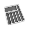 Zulay Kitchen Silverware Organizer Tray - 6-Compartment Non Slip Kitchen Utensil Organizer With Soft-Grip Interior Lining - Space Saving Utensil Drawer Organizer For Drawer & Silverware Holder -Lux Décor Collection shop Belk 134