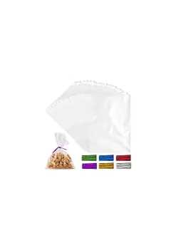 Zulay Kitchen Simple Craft Candy Treat Cellophane Bags - 200 Pack