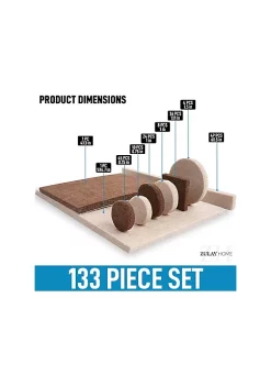 Zulay Kitchen Zulay Home Felt Furniture Pads for Hardwood Floors (5mm Thick) - 133 Piece -Lux Décor Collection shop Belk 1373