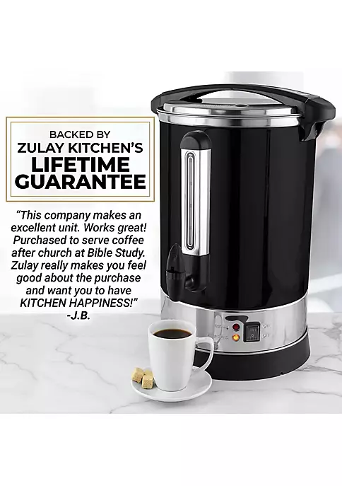 Zulay Kitchen 100 Cup Commercial Coffee Urn 4 Zulay Kitchen 100 Cup Commercial Coffee Urn - Image 2