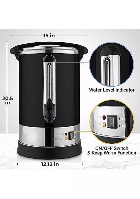 Zulay Kitchen 100 Cup Commercial Coffee Urn 6 Zulay Kitchen 100 Cup Commercial Coffee Urn - Image 4
