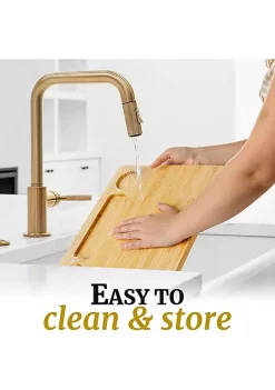 Zulay Kitchen Cheese Board Platter Set - Bamboo 12 Zulay Kitchen Cheese Board Platter Set - Bamboo -Lux Décor Collection shop Belk 1398