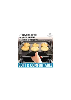 Zulay Kitchen Pot Holder - Single Pack Quilted Terry Cloth Potholders 7x7 Inch -Lux Décor Collection shop Belk 143