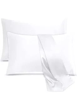 Lux Décor Collection 2 Pack of Soft Cooling Satin Pillowcases
