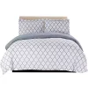Lux Décor Collection 3-Piece Duvet Cover Set (White/Grey) -Lux Décor Collection shop Belk 1536