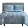 Lux Décor Collection 3-Piece Reversible Duvet Cover Set (Medallions Blue) -Lux Décor Collection shop Belk 1550
