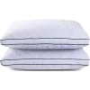 Lux Décor Collection Set of 2 Premium Gusseted Quilted Bed Pillows for Side Sleepers and Back Sleepers