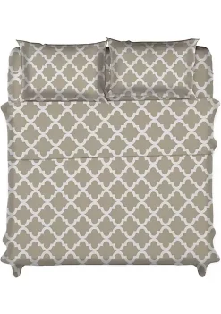 Lux Décor Collection 4-PIECE QUATREFOIL SHEET SET