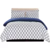 Lux Décor Collection 3-Piece Duvet Cover Set (White/Blue) -Lux Décor Collection shop Belk 1618