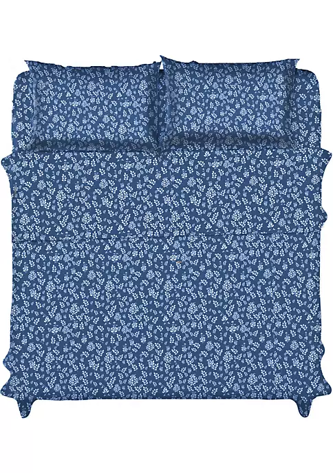 Lux Décor Collection Floral Design 4 Piece Bed Sheet Set 3 Lux Décor Collection Floral Design 4 Piece Bed Sheet Set