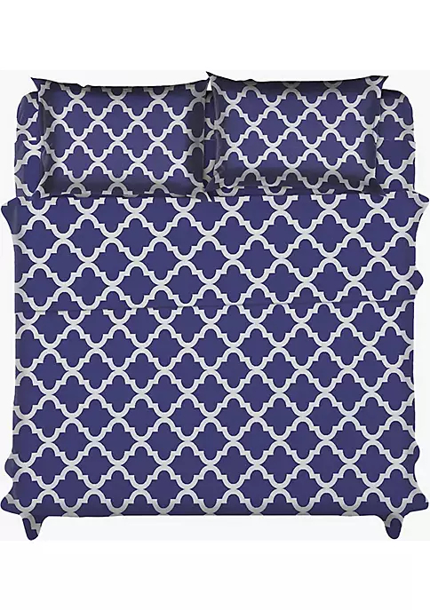 Lux Décor Collection 4-PIECE QUATREFOIL SHEET SET 4 Lux Décor Collection 4-PIECE QUATREFOIL SHEET SET - Image 2
