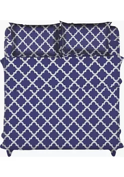 Lux Décor Collection 4-PIECE QUATREFOIL SHEET SET
