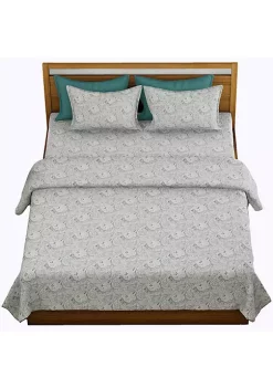 Lux Décor Collection 6-PIECE PAISLEY SHEET SET