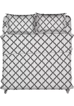 Lux Décor Collection 4-PIECE QUATREFOIL SHEET SET