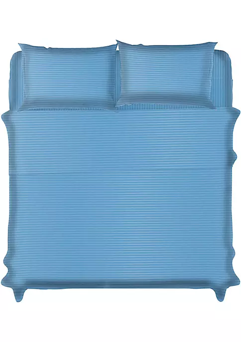 Lux Décor Collection STRIPE DESIGN 4-PIECE SHEET SET 4 Lux Décor Collection STRIPE DESIGN 4-PIECE SHEET SET - Image 2