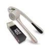 Zulay Kitchen Garlic Press with Soft Easy-Squeeze Ergonomic Handle