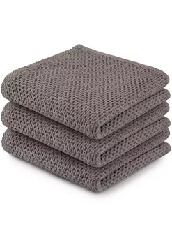 Zulay Kitchen Waffle Weave Kitchen Towels -Lux Décor Collection shop Belk 233