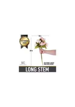 Zulay Kitchen Simple Craft Peony Flowers Artificial for Decoration -Lux Décor Collection shop Belk 258