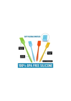 Zulay Kitchen Pastry Brush (Set of 4) - Assorted Heat Resistant Silicone Basting Brush Ideal For BBQ, Marinating, or Spreading Butter & Oil -Lux Décor Collection shop Belk 266