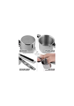 Zulay Kitchen Large 13.5oz Potato Ricer Stainless Steel - Heavy Duty Ricer Kitchen Tool With Non-Slip Handle -Lux Décor Collection shop Belk 27
