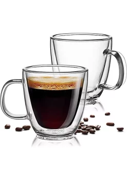 Lux Décor Collection shop 15 Zulay Kitchen Double Wall Insulated Clear Glass Espresso Cups