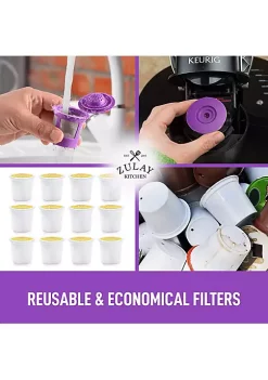 Zulay Kitchen Reusable K Cups Coffee Filters -Lux Décor Collection shop Belk 294