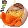 Zulay Kitchen Adjustable Silicone Pot Strainer