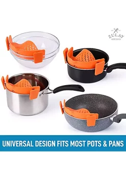 Zulay Kitchen Adjustable Silicone Pot Strainer -Lux Décor Collection shop Belk 299