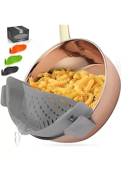 Zulay Kitchen Adjustable Silicone Pot Strainer -Lux Décor Collection shop Belk 301