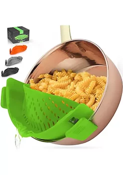 Zulay Kitchen Adjustable Silicone Pot Strainer -Lux Décor Collection shop Belk 303
