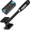 Zulay Kitchen Meat Tenderizer Hammer 10 Inch - Dual-Sided Meat Mallet With Comfortable Grip Handle (Black) -Lux Décor Collection shop Belk 304