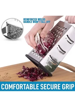 Zulay Kitchen Cheese Grater With Easy Grip Handle -Lux Décor Collection shop Belk 313