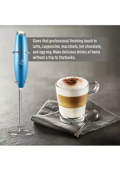 Zulay Kitchen Handheld Milk Frother with Stand -Lux Décor Collection shop Belk 369