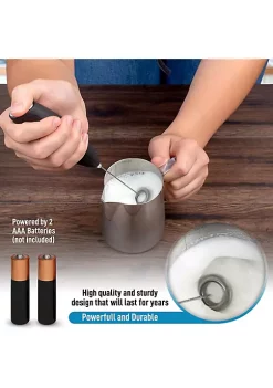 Zulay Kitchen Double Whisk Milk Frother With Stand -Lux Décor Collection shop Belk 37