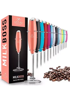 Zulay Kitchen Handheld Milk Frother with Stand -Lux Décor Collection shop Belk 376