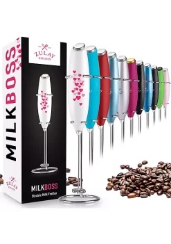Zulay Kitchen Handheld Milk Frother with Stand -Lux Décor Collection shop Belk 377