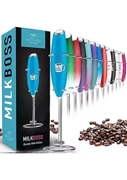 Zulay Kitchen Handheld Milk Frother with Stand -Lux Décor Collection shop Belk 386